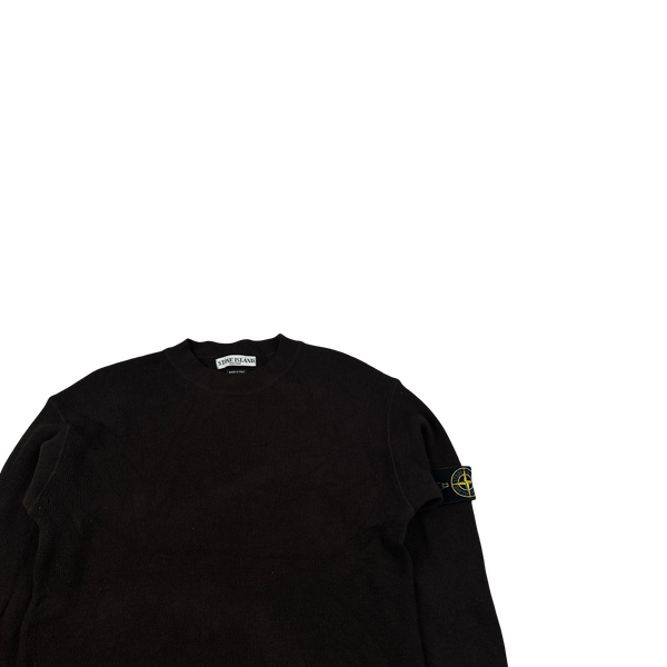 Stone Island 2005 Brown Wool Blend Jumper - Large