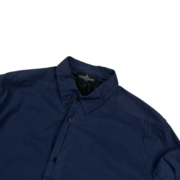 Stone Island 2013 Navy Shadow Project Buttoned Collared Cotton Shirt- Large