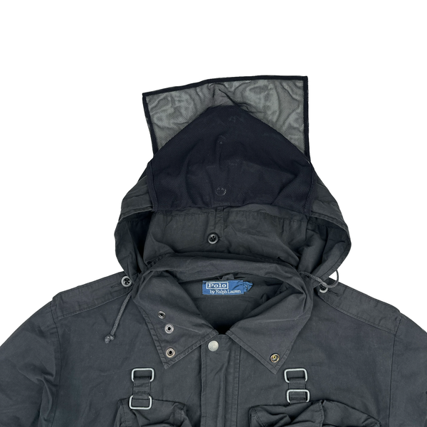 Ralph Lauren Multi Pocket Mesh Face Covering Cotton Jacket - Medium