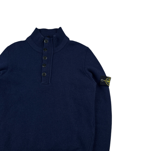 Stone Island 2016  Navy Wool Pullover Jumper - Medium