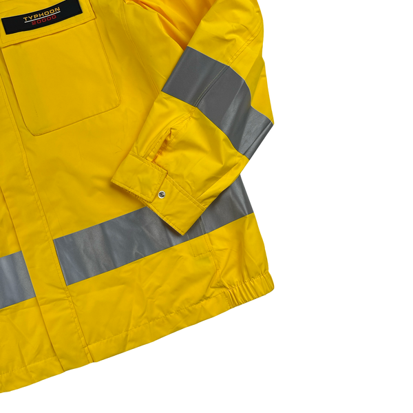 Paul & Shark Yellow 90s Fit Typhoon 20000 Reflective Strip Jacket - Large