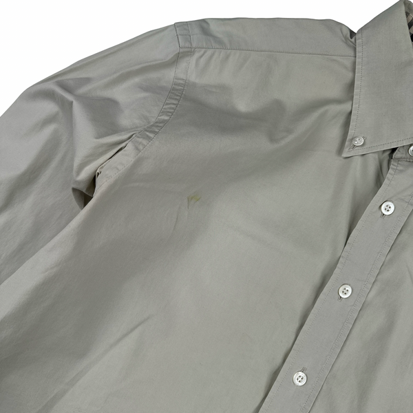Burberry Grey Button Up Shirt - Large