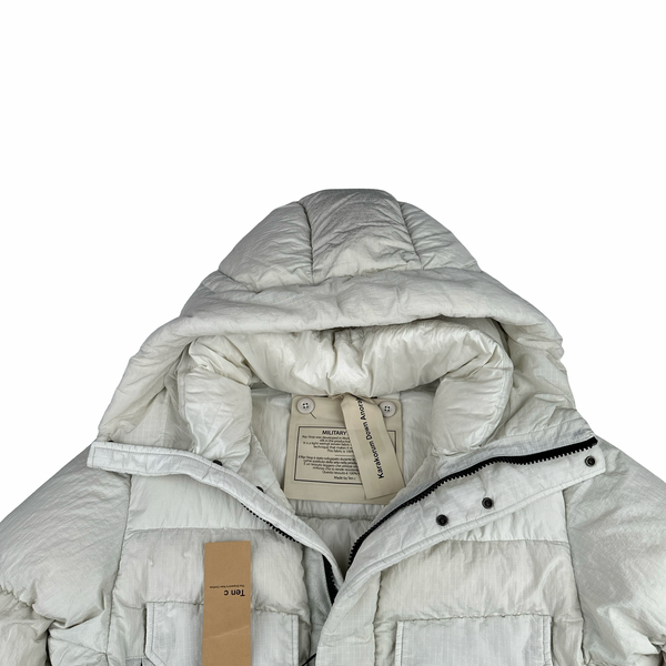 Ten C Military Rip Stop Karakorum Down Anora Puffer Jacket - Medium