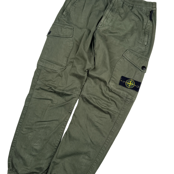 Stone Island 2020 Green RE-T Cargo Trousers - 32"