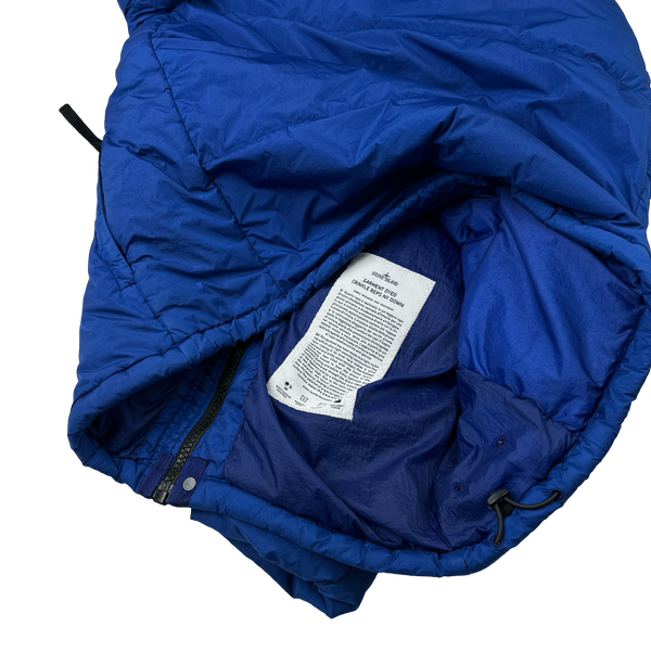 Stone Island 2015 Blue Crinkle Reps Puffer Jacket - XL