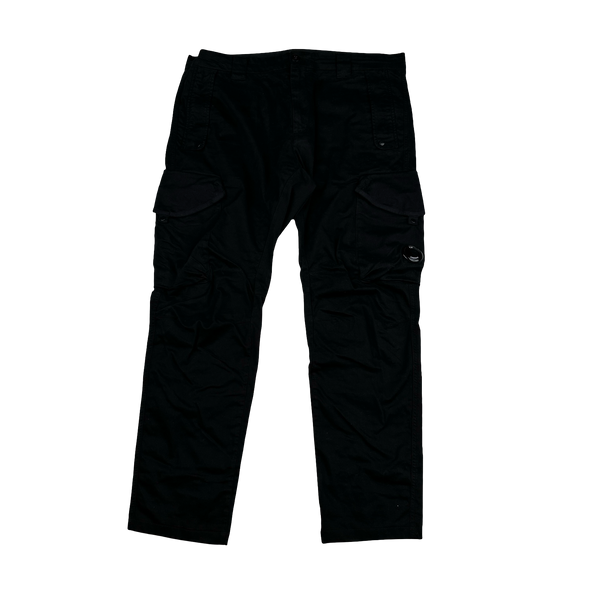 CP Company Black Ergonomic Fit Cargo Trousers - XXL