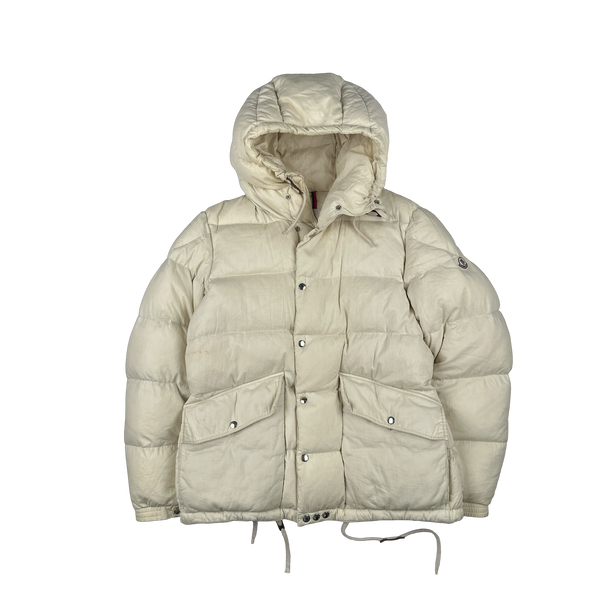 Moncler Norme Afnor Cream White Down Filled Jacket - XXL
