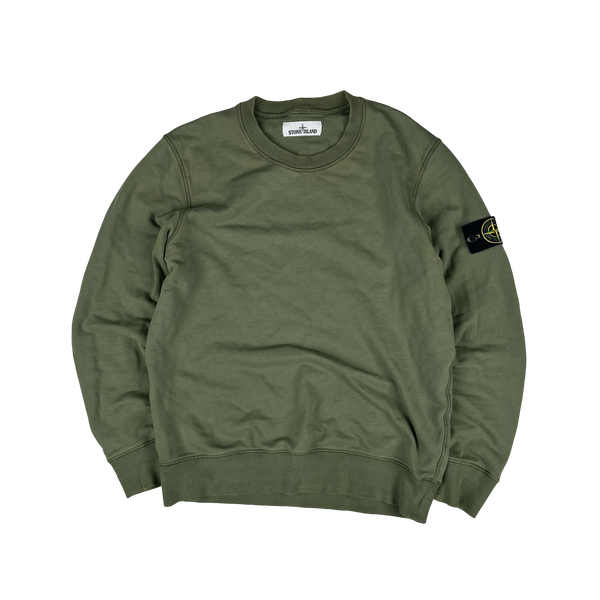 Stone Island 2020 Green Crewneck Sweatshirt - Medium