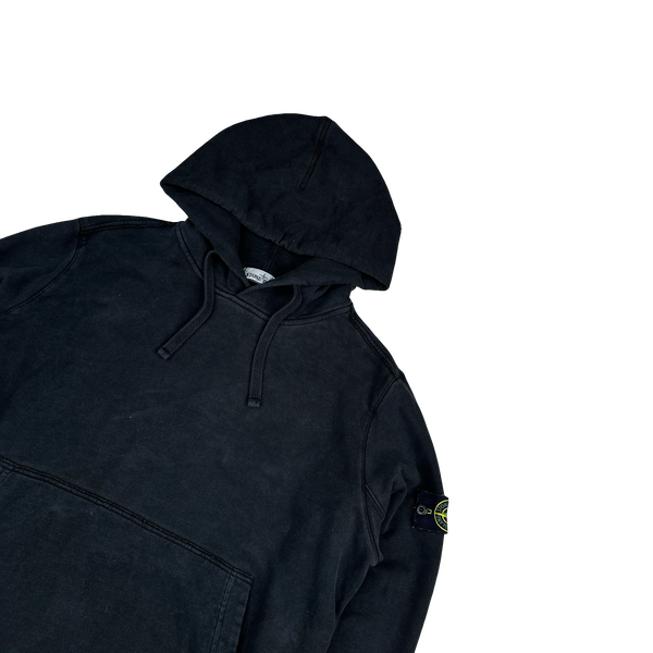 Stone Island 2019 Black Cotton Pullover Hoodie - XL