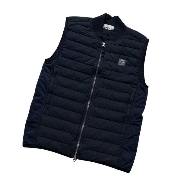Stone Island Loom Woven Down Chambers Stretch Nylon Gilet - Small