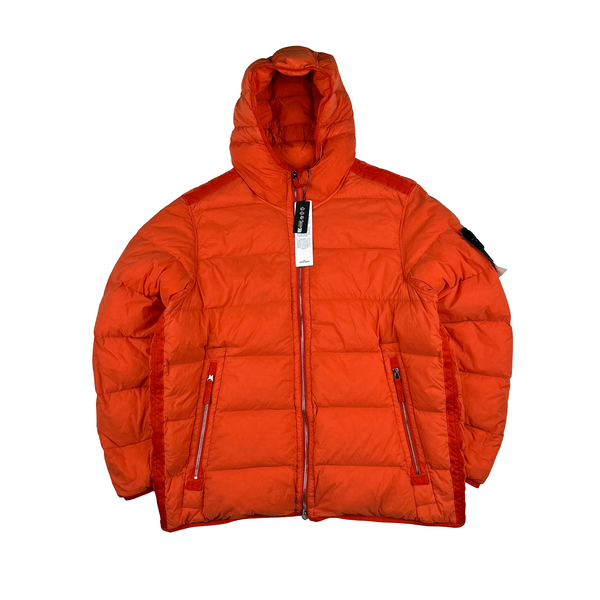 Stone Island 2023 Orange Seamless Tunnel Nylon Down TC - XXL