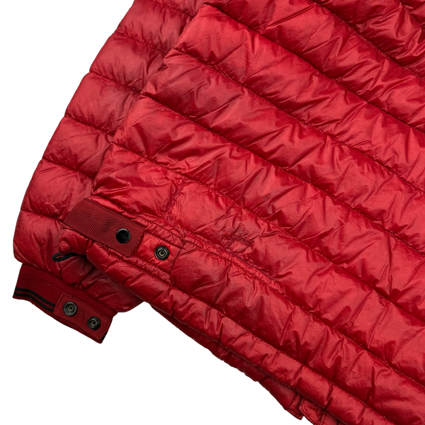 Stone Island 2013 Red Garment Dyed Down Puffer Jacket - Small