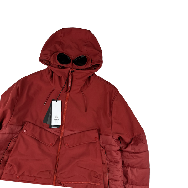 CP Company Red Hybrid Soft Shell Jacket - 3XL