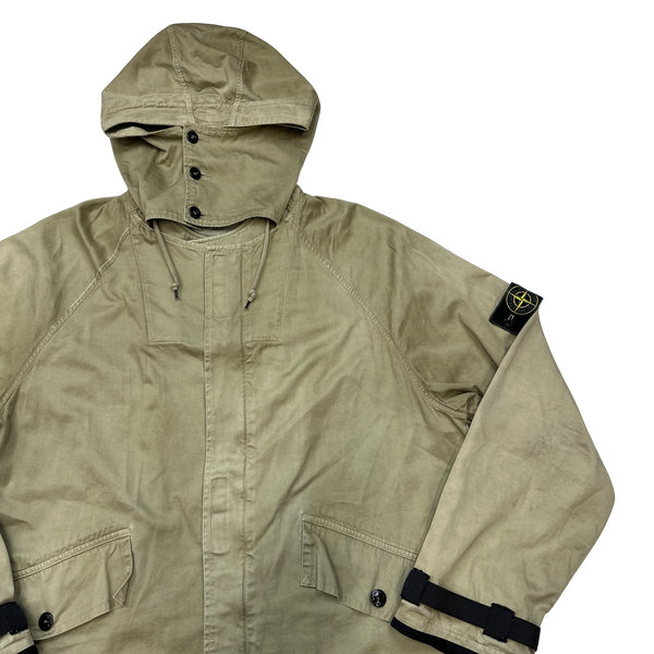 Stone Island Vintage 1994 Tan Raso Gommato Jacket - Large