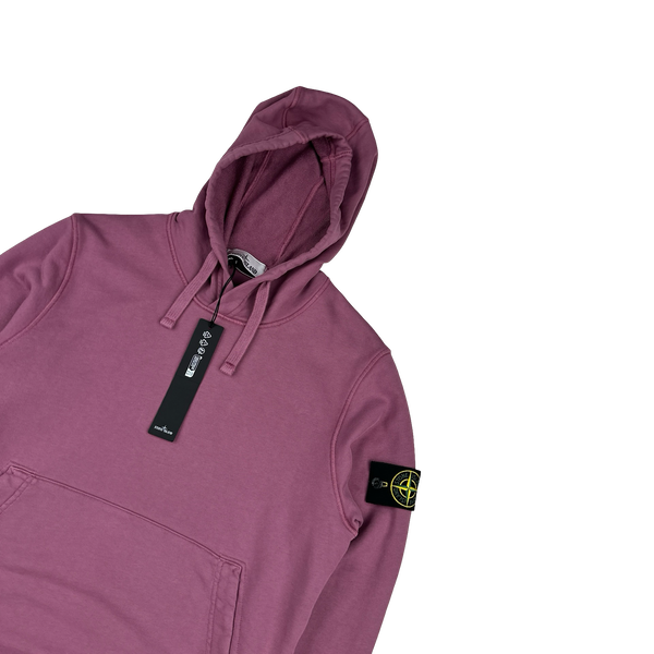 Stone Island 2024 Pink Hooded Sweatshirt - Small