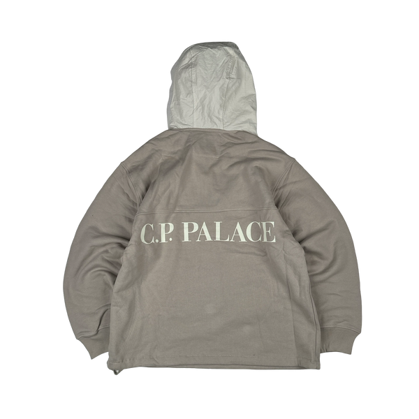 CP Company x Palace Tan Spellout Goggle Hoodie - Medium
