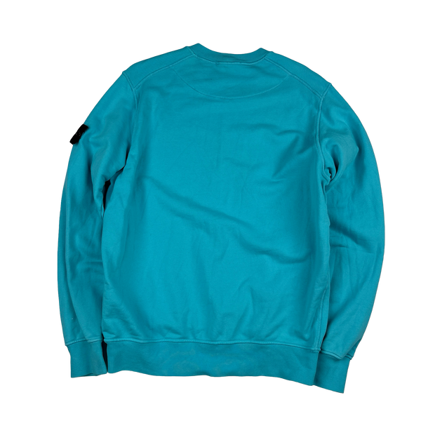 Stone Island 2023 Blue Crewneck Sweatshirt - Large