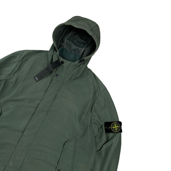 Stone Island 2014 Green Micro Reps Hooded Jacket - XL