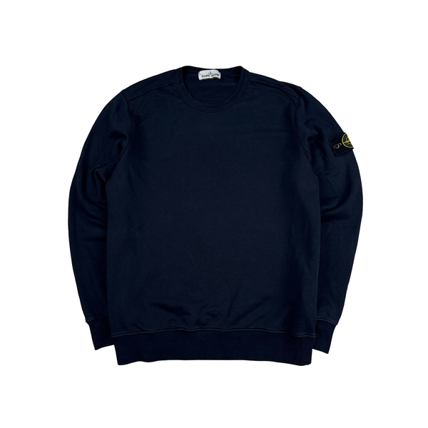 Stone Island 2019 Navy Cotton Crewneck Sweatshirt - XL
