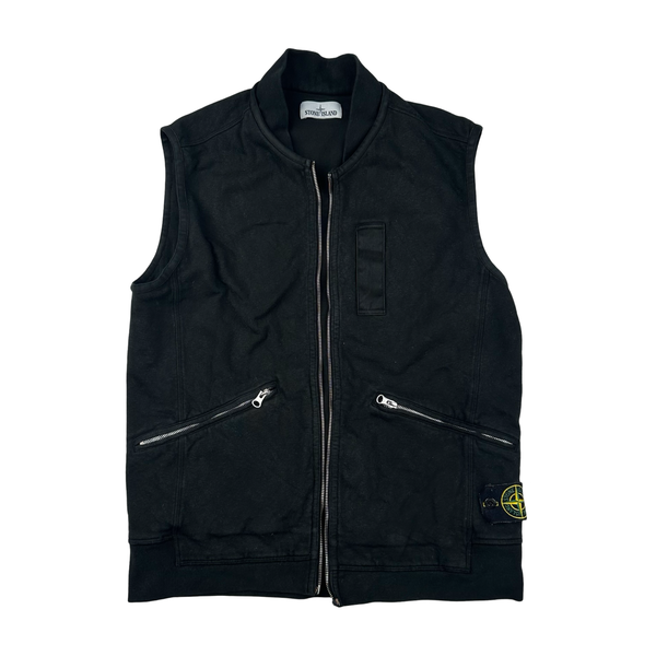 Stone Island 2017 Black Gilet Vest - Large
