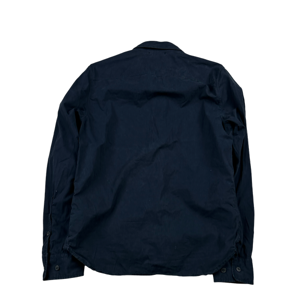 CP Company Navy Lens View Button Up Overshirt - Medium