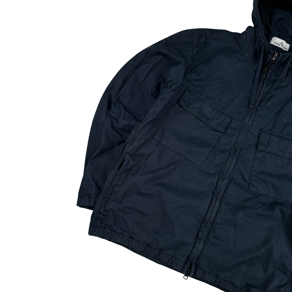 Stone Island 2024 Navy Supima Cotton Twill Stretch TC Jacket - XL