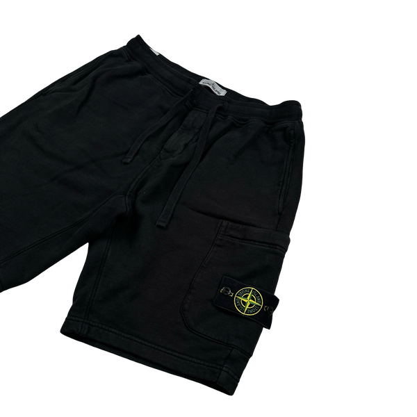 Stone Island 2022 Black Cotton Shorts - Large
