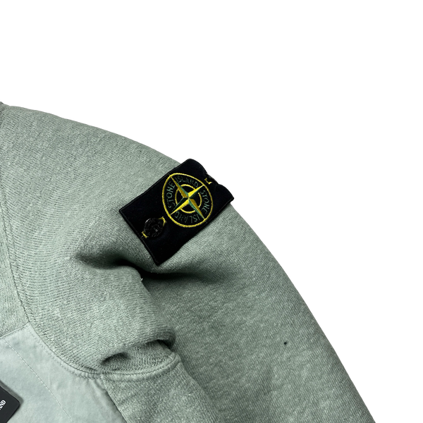 Stone Island 2023 Aqua Teddy Fleece Zipped Jumper- Small