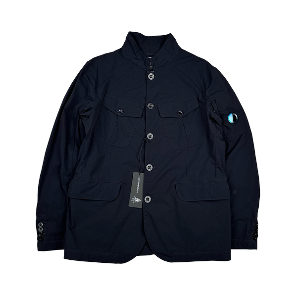 CP Company x Armani Lens Viewer DyShell Buttoned Stretch Jacket - XL