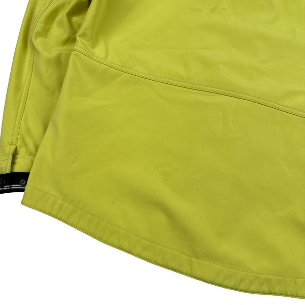 Stone Island Yellow Fleece Lined Soft Shell Jacket - Large