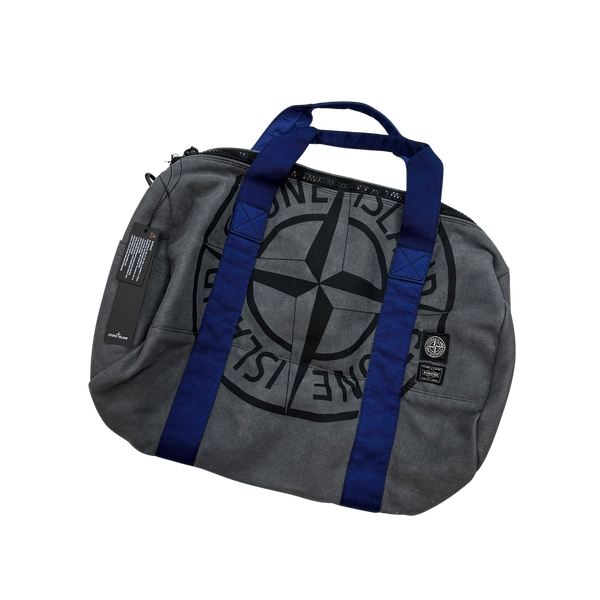 Stone Island x Porter Man Made Suede Compass Duffle Bag