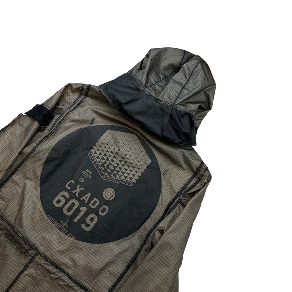 Stone Island 2014 Brown Shadow Project DPM Grid-R Inverse Long Jacket - Large