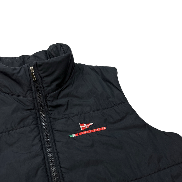 Prada Black Luna Rossa Puffer Vest - Medium