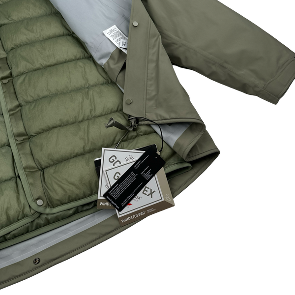CP Company Silver Sage Gore-Tex Down Lined Dual Layer Jacket - XXL