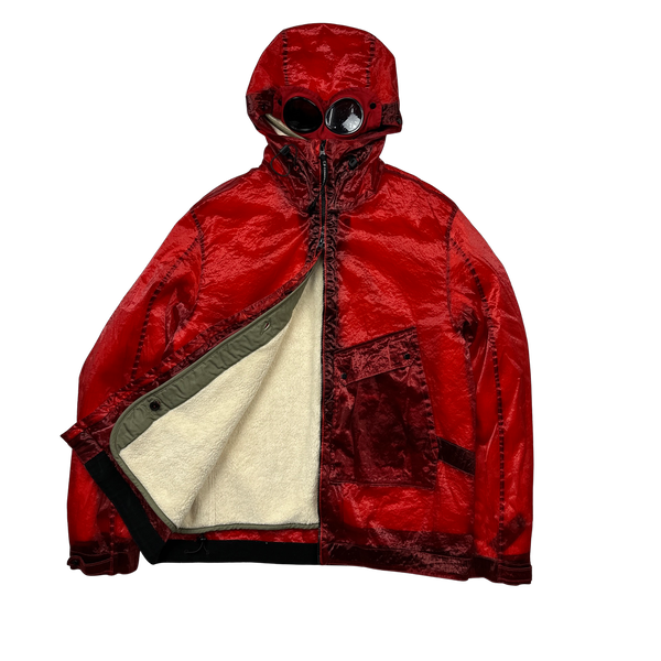 CP Company Red Kan D Sherling Lined Goggle Jacket - XXL
