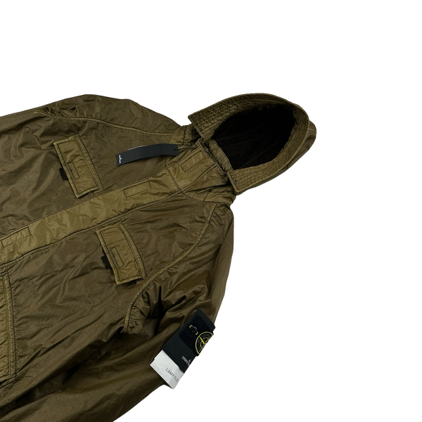 Stone Island 2018 Brown Lamy Flock Multipocket Jacket - Large