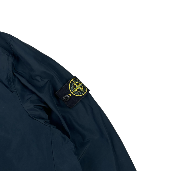 Stone Island 2015 Navy Micro Reps Trench Coat - Large