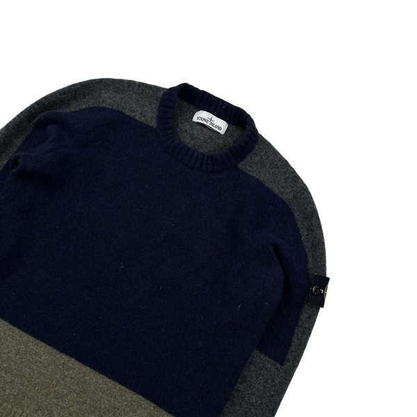 Stone Island 2016 Multi Colour Block Soft Knit - Medium
