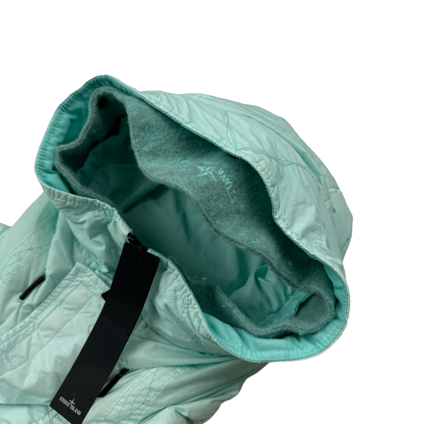 Stone Island 2022 Teal Garment Dyed Crinkle Reps R-NY Down TC Puffer - Medium