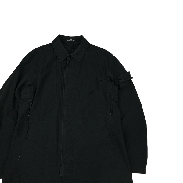 Stone Island 2016 Silon Long Collared Nylon Jacket - Large