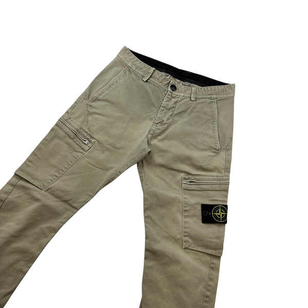 Stone Island Beige 2016 SK Cargo Trousers - 30"