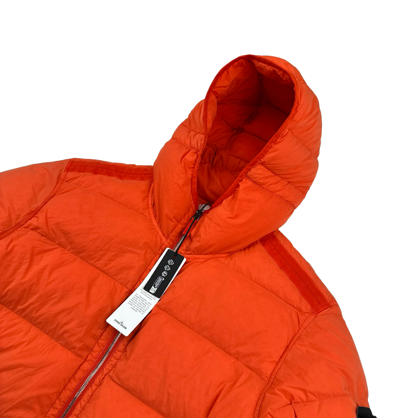 Stone Island 2023 Orange Seamless Tunnel Nylon Down TC - XXL