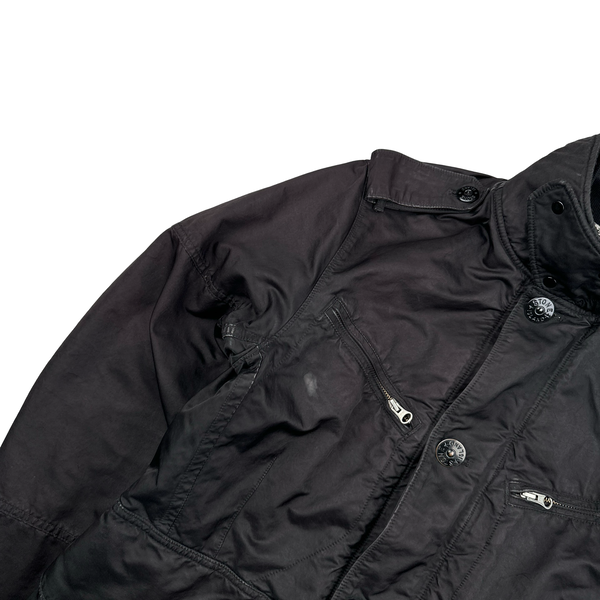 Stone Island Washed Black 2009 David TC Field Jacket - Medium
