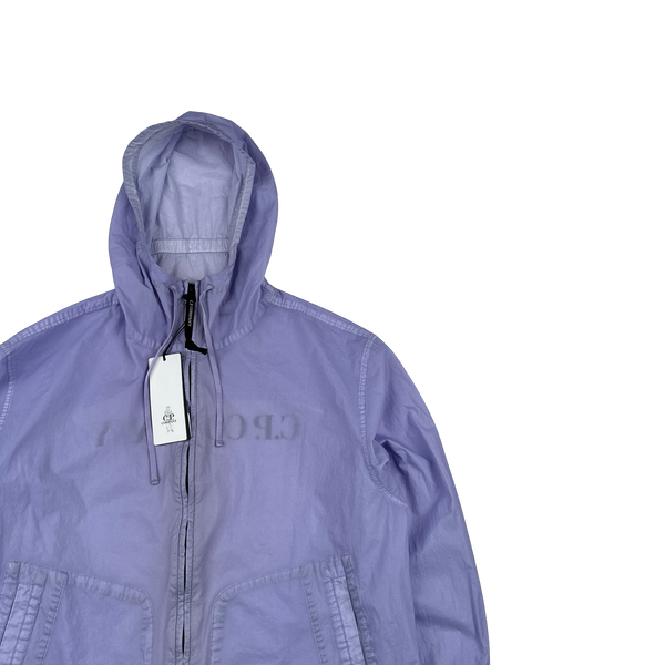 CP Company Lilac Lightweight Nylon Spellout Jacket - Small