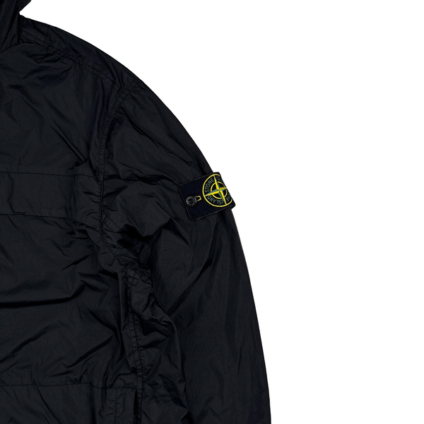 Stone Island 2024 Black Crinkle Reps R-NY Jacket - XL
