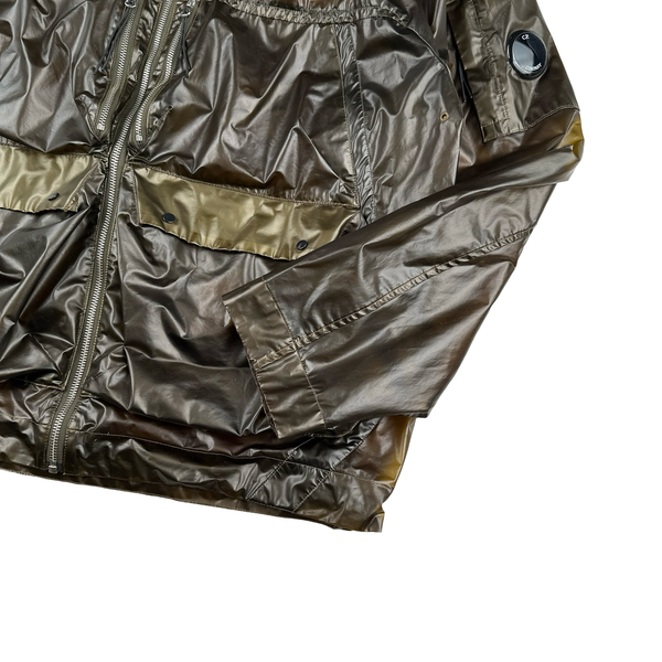 CP Company Dark Green Pium Nylon Hooded Jacket - XL