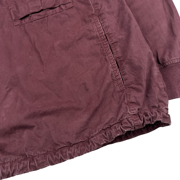 Stone Island 2020 Maroon Smock Pullover Overshirt - Medium