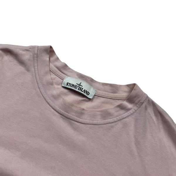Stone Island 2017 Pink Longsleeve Cotton Top - XXL