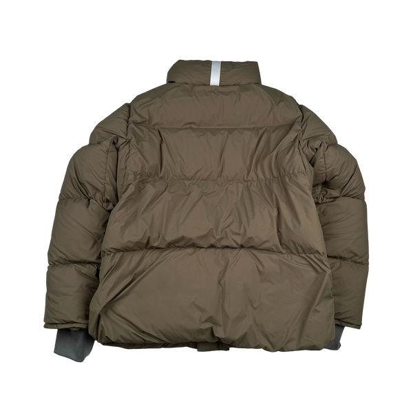 Canada Goose Everett Northwood Down White Patch Puffer Jacket - Large
