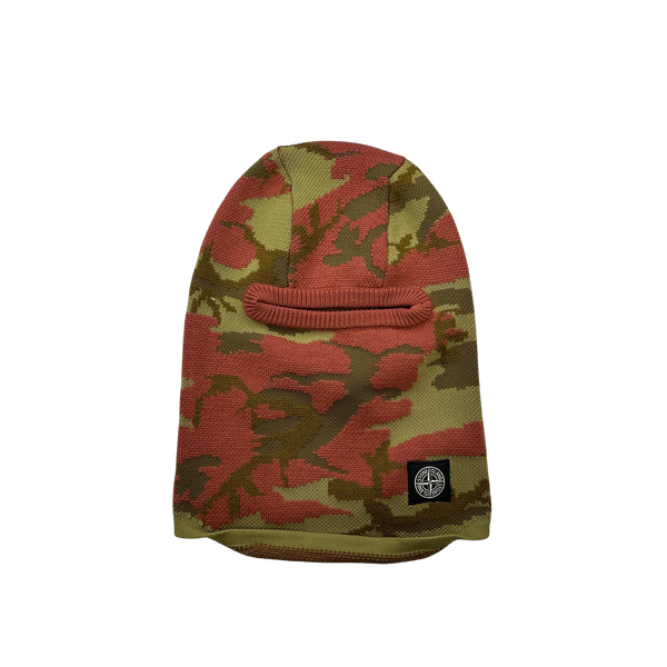 Stone Island Heritage Camo Soft Wool Blend Balaclava